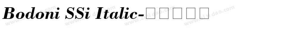 Bodoni SSi Italic字体转换